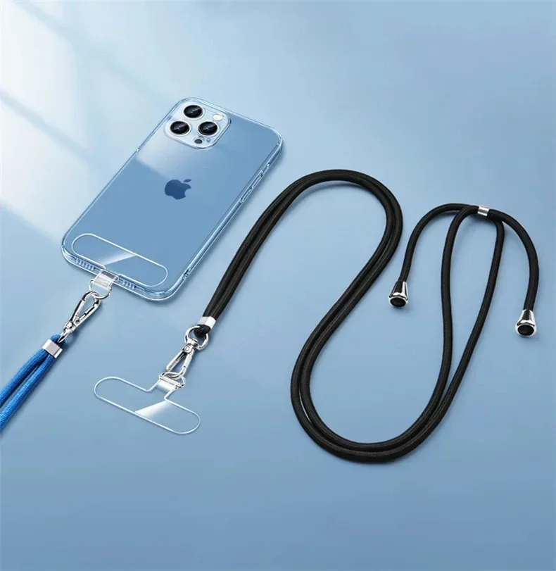 Universal Tpu Mobile Phone Anti-lost Lanyard Detachable Phone Hanging Cord Strap Patch Tether Pad 10Pcs