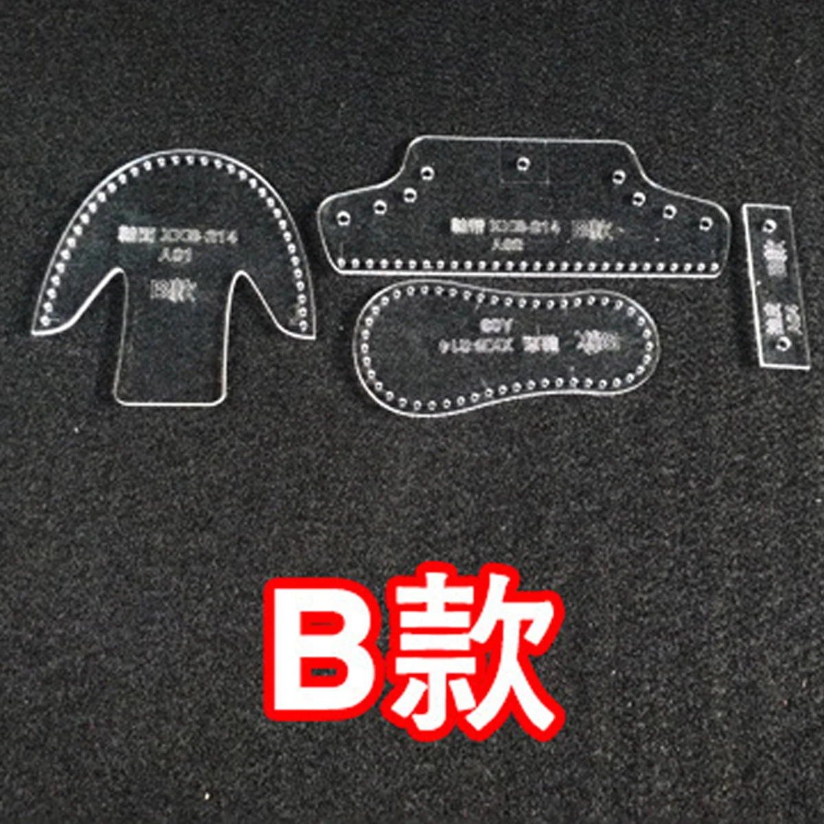 1Set New DIY Leather Craft Shoes Keychain Pendant Sewing Pattern Acrylic template leather craft template sewing template