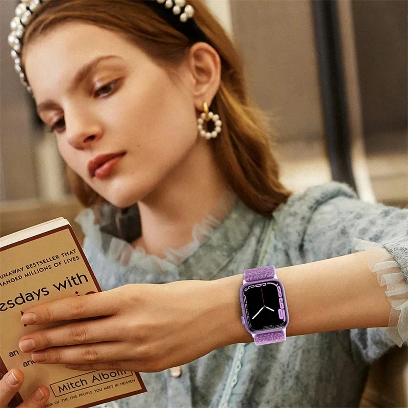Bohemian Elastic Shiny Nylon Strap Bracelet