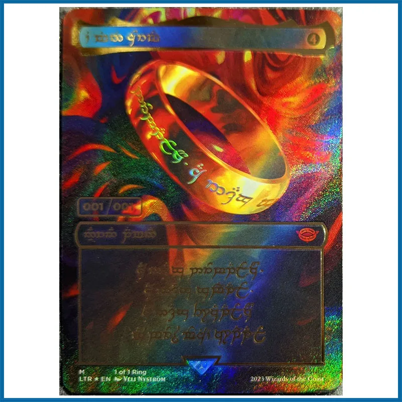 

The Card Has A Slightly Tiny Pit Devil Ring Anime Goddess Story DIY ACG Collectible Card Christmas Birthday Gifts Boys Play Toys