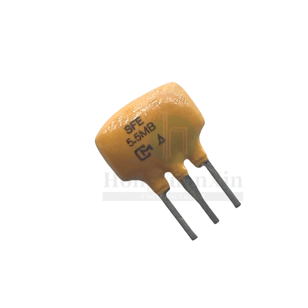 100PCS/ SFE5.5MB original Murata ceramic filter SFE5.5MBF 5.5MHZ 5.5M straight plug three-legged spot