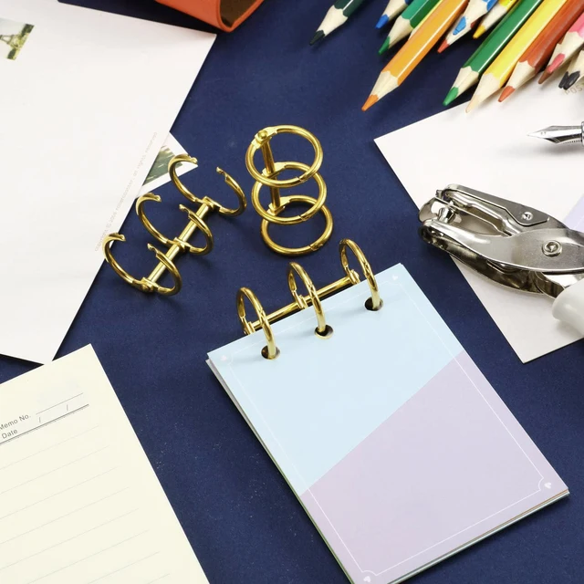 Binding Coils Cabilock 10PCS Notebook Binding Spines A5 20 Hole Loose Leaf Binder Plastic Binder Rings For Notebook Album Scrapbook Spirals For Binding