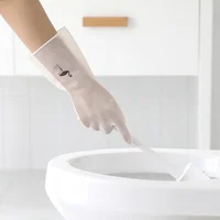 Kitchen Dish Washing Household Dishwashing Gloves Rubber Gloves 4
