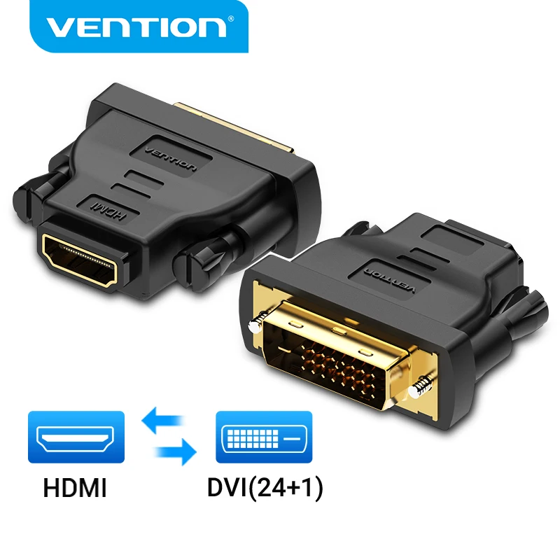 Vention adaptador DVI a HDMI, convertidor bidireccional DVI D 24 + 1 ...