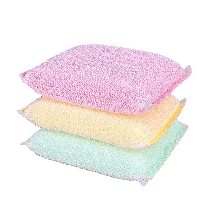 Cleaning Sponges Brush 3PCS/Set Thickened Dishwasher High-Density Sponge-Block Kitchen Supplies