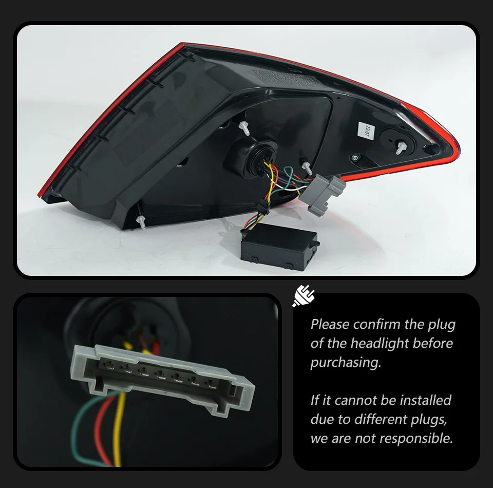 CG Car Styling Tail Lamp for Benz W204 LED Tail Lights 2007-2013 C-CLASS W204 LED DRL Turn Signal Brake Reverse Auto Accessories