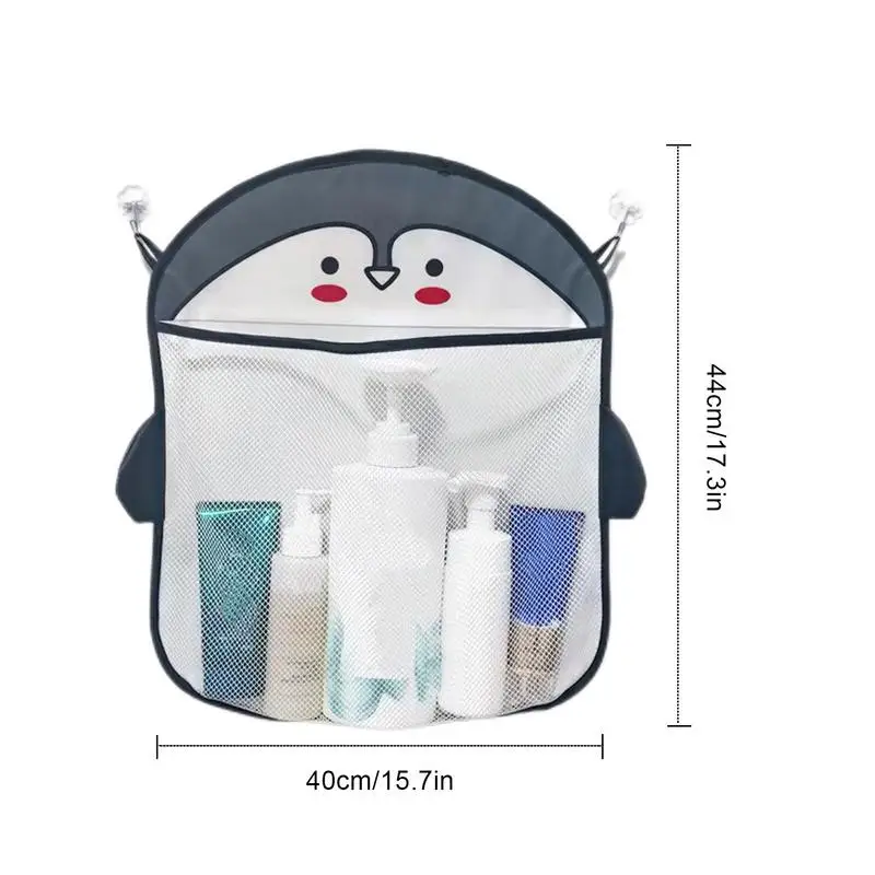 Baby Cartoon Animal Shape Shower Mesh Bag for Bath Toys Hanging Bathroom Storage Organizer Holder Children Water Toy Net Bag 5
