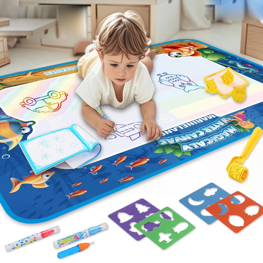 Magic Water Drawing Mat 100x80CM Educational Toys water drawing book drawing toy educational drawing toy water drawing set water drawing mat