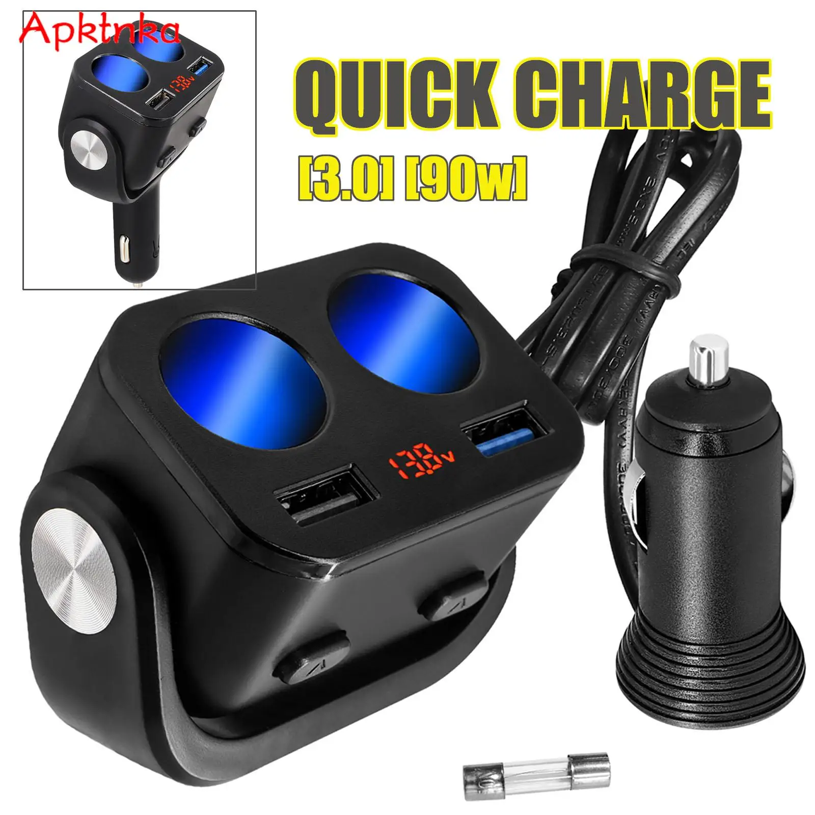 

Адаптер питания для быстрой зарядки USB QC3.0