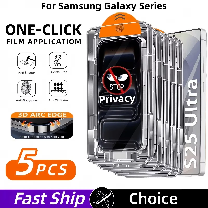Unlock Privacy Glass Screen Protector - Premium 1-5PCS Pack