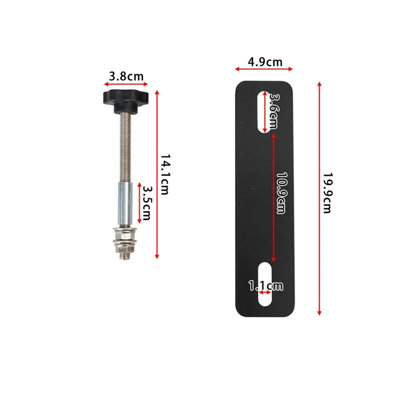 Universal Car Recovery Board Mounting Pins Base Plates Kits Easy-To-Install Escape Board Mount Safetys Traction