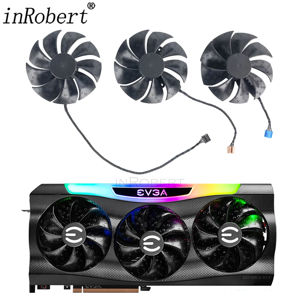 Ventola Scheda Grafica 87Mm T129215Su 12V 0.50A 4Pin Per Evga Rtx 3070 3080 Ti 3090 Ftw3 Ultra Gaming Gpu Cooler