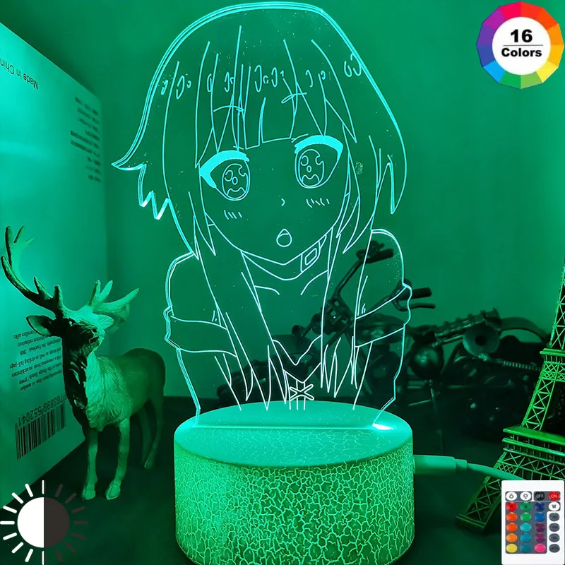 New Anime 3d Lamp Konosuba For Bedroom Decor Nightlight Kids Birthday ...