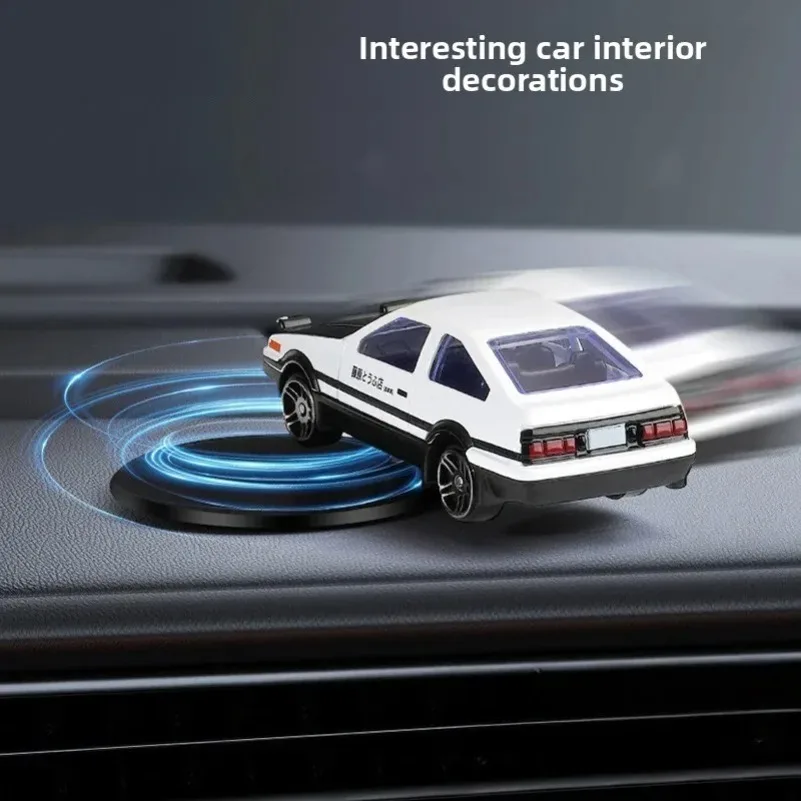 Realistic Rotating Tail Swing Drift Car Ornament - Anti-Slip Interior Dashboard Decoration Toy