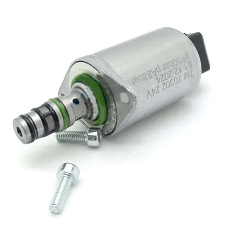 TM70302 24V Proportional Solenoid Pilot Valve Excavator Parts Solenoid Valve Hydraulic Pump Proportional