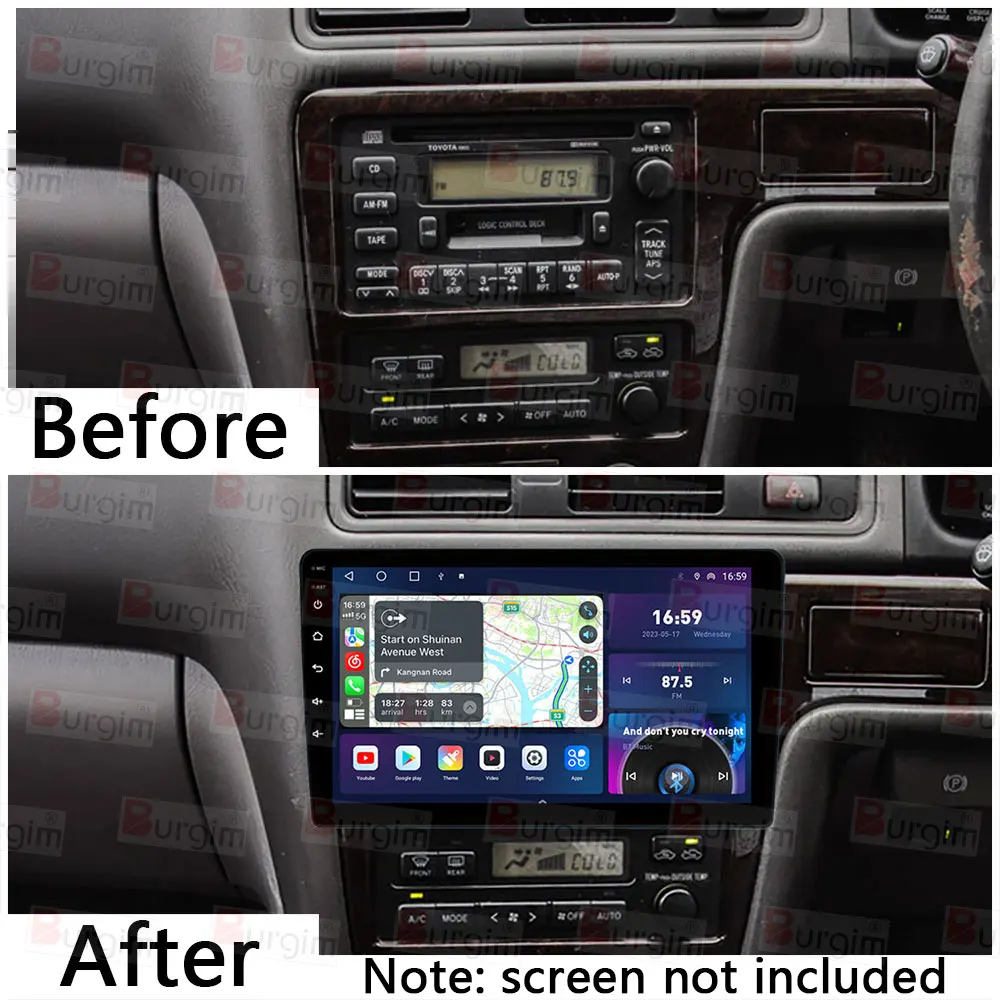 Car Radio Frame For Toyota Mark II X100 Chaser Cresta 1996-2002 9