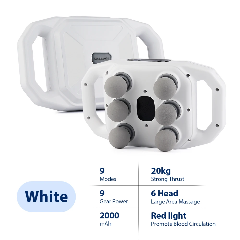 ستة رؤوس فآسيا بندقية عالية التردد الاهتزاز تدليك...