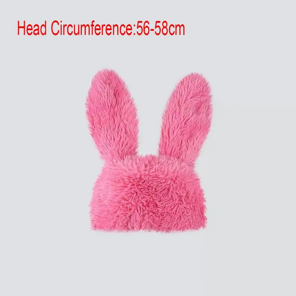 Acrylic Fiber Long Rabbit Ears Winter Hat for Girls