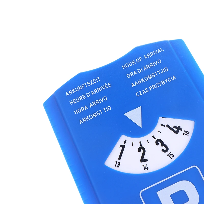 1pc Blue Digital Car Parking Timer Disc - Easy-to-Use Arrival Time Display Clock Tool for Parking Enforcement & Daily Car Use