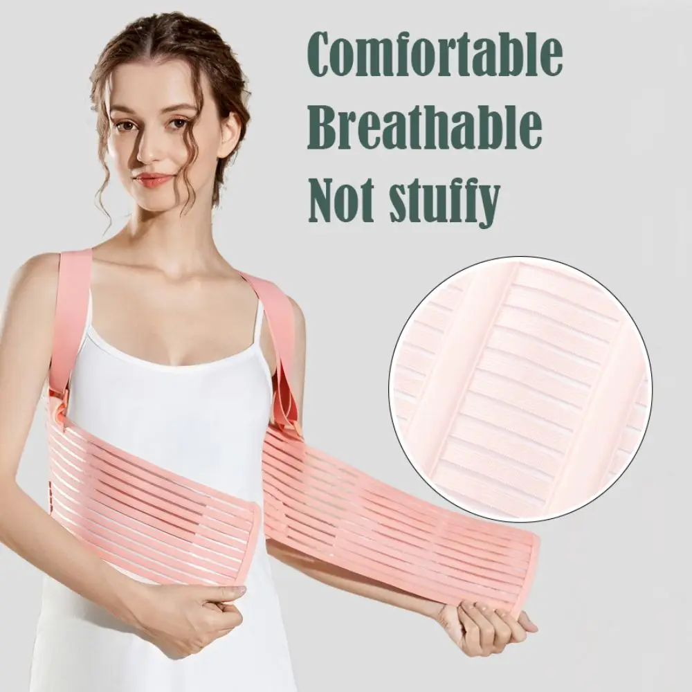 Adjustable Prenatal Support Belt Ultra-thin with Shoulder Maternity Belly Bands Breathable Pregnancy Abdominal Binder