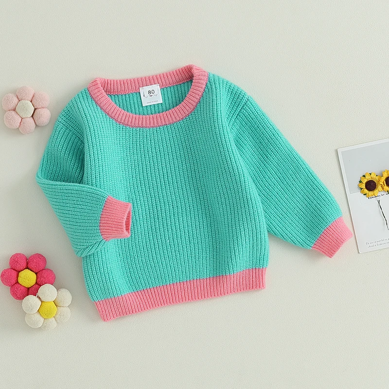 AutumnWinterKidsKnitClothesBabyGirlsBoysSweaterLongSleeve