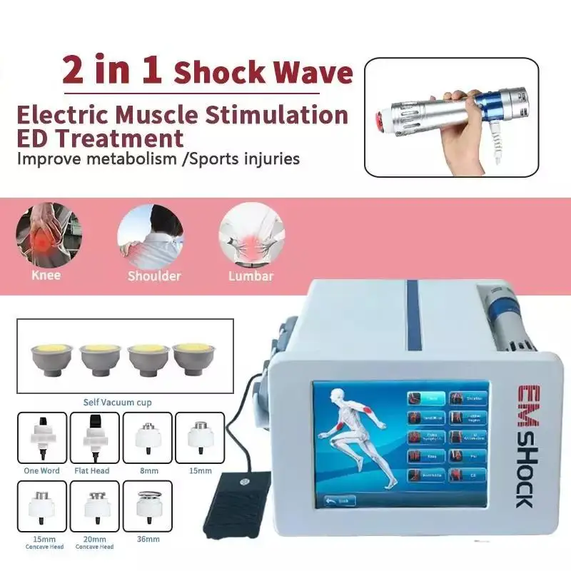 Ems Shockwave Therapy Ems Stimolazione Muscolare Elettrica Sollievo Dal Dolore Sistema Di Disfunzione Erettile Macchina Extracorporea Ad Onde D'Urto