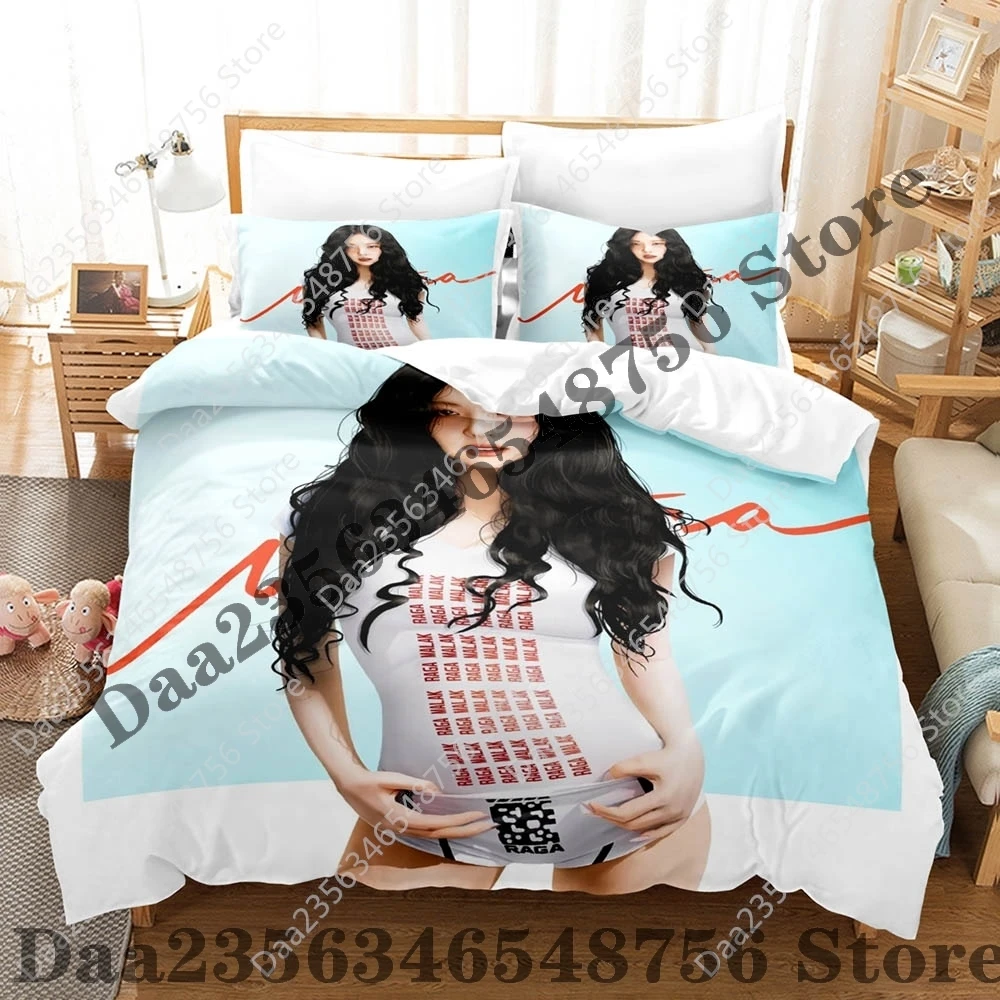New JENNIE MANTRA Bedding Set Single Twin Full Queen King Size Bed Set Adult Kid Bedroom Duvetcover Sets Anime Bed 4