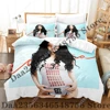 New JENNIE MANTRA Bedding Set Single Twin Full Queen King Size Bed Set Adult Kid Bedroom Duvetcover Sets Anime Bed 4