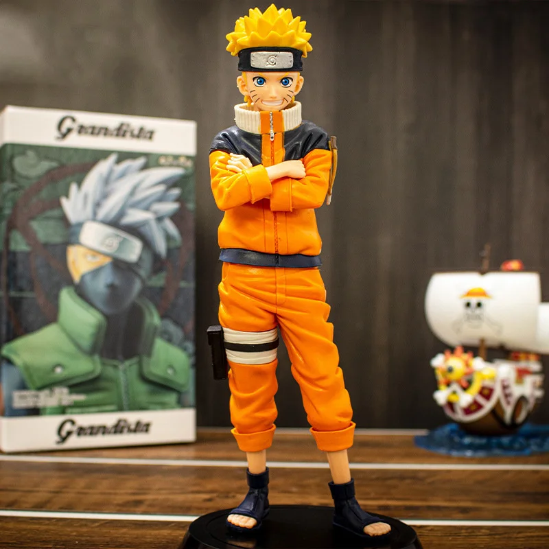 25cm Naruto Figure Shippuden GK Uzumaki Action Toy Figures Model Interchangeable Head Figma Decoration Collecting Toys |