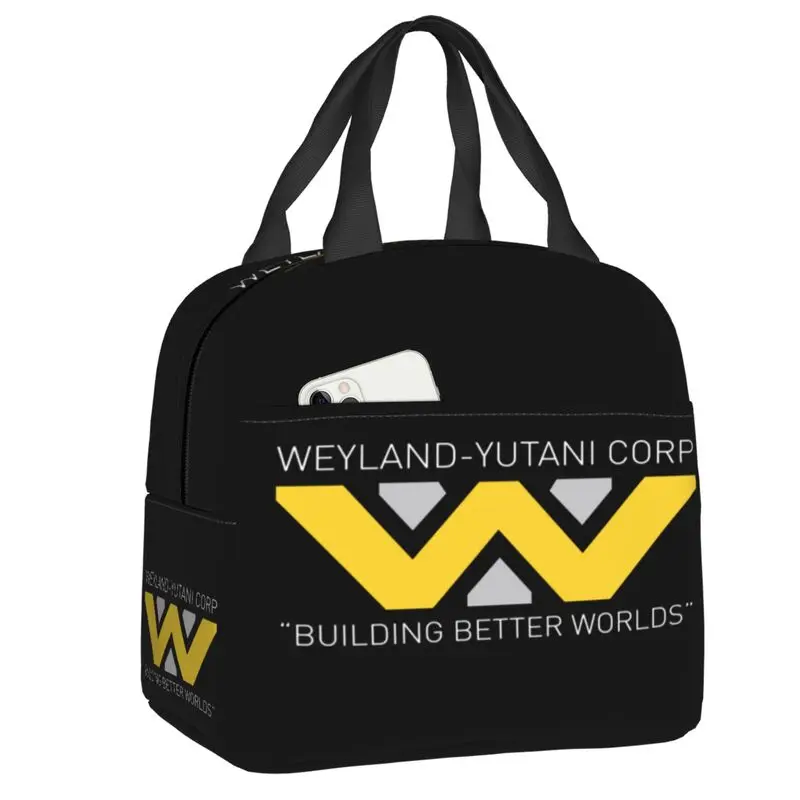 

Weyland Yutani Corp Portable Lunch Boxes for Women Leakproof Alien Nostromo Cooler Thermal Food Insulated Lunch Bag Office Work