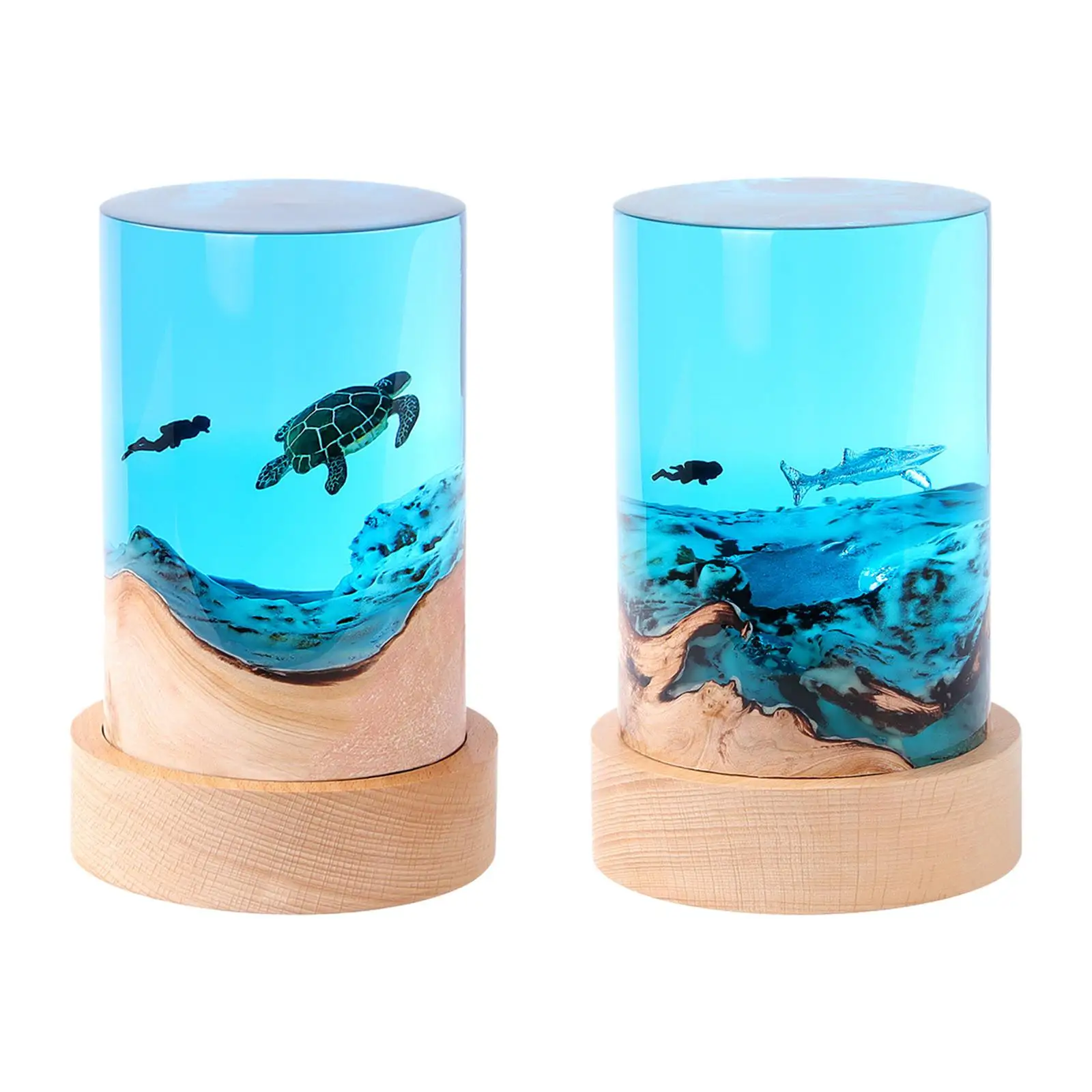 

Diver Ornament Bedside Novelty Crafts Table Centerpiece Night Lamp Decor