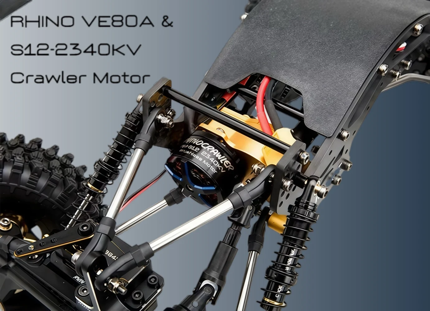 Ready-to-Run 1/10 Scale RC Crawler | Rhino YUE ONE V2 | 80A ESC +