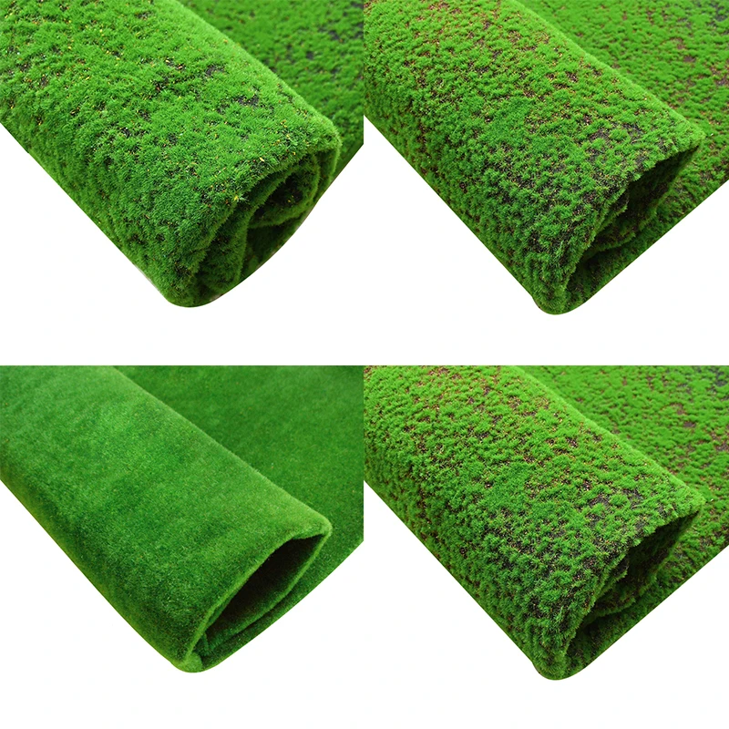 1x1m Artificial Moss Grass Lawn Simulation Turf Mat For Outdoor Indoor