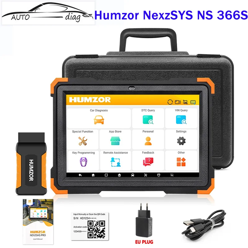 

Humzor NexzSYS NS 366S Automotivo Scanner OBD 2 OBD2 Code Reader Car Diagnostic Tool IMMO TPMS Reset ECU Key Programmer Tool
