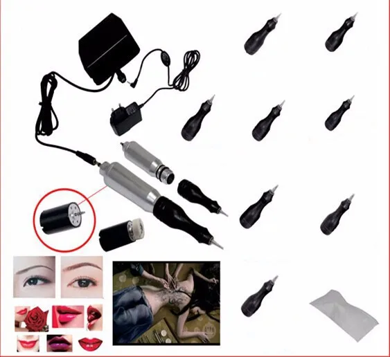 

tattoo permanent makeup pen kit professional piercing set for eyebrows embroidery cosmetic tattoo machine