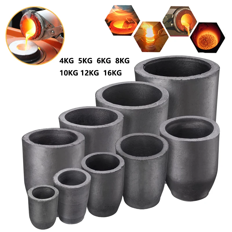 1pcs Silicon Carbide Graphite Crucible For Metals Carbide Stove