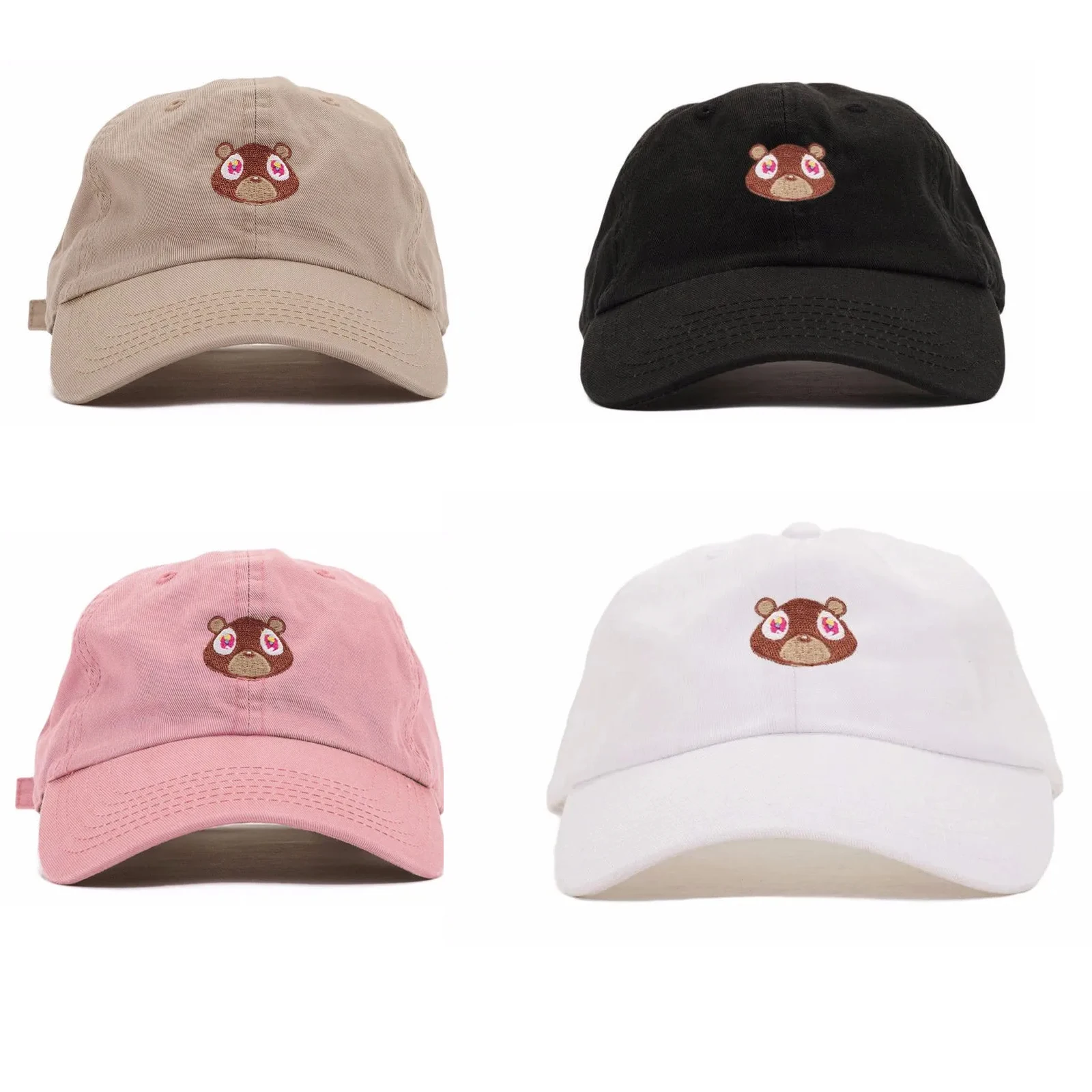 Kanye West Ye Bear Dad Hat Cartoon Little Bear Embroidery Baseball Cap Snapback Unisex Summer Outdoor Leisure Caps baseball caps baseball hat