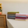 1 pc Bed Flat Sheet for Double Bed Plain Solid Color Top Sheets Single/Queen/King Flat Bedsheets Soft Home Bed Linen Sheets 6