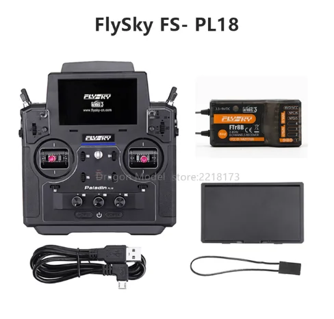 FLYSKY FS-PL18 PL18 Paladin 2.4G 18CH  ۽ű HVGA 3.5 TFT ġ ũ FS-FTr10 ű RC FPV  װ