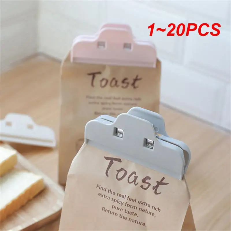 

1~20PCS Food Bread Storage Clip Household Plastic Bag Clips Kitchen Utensil