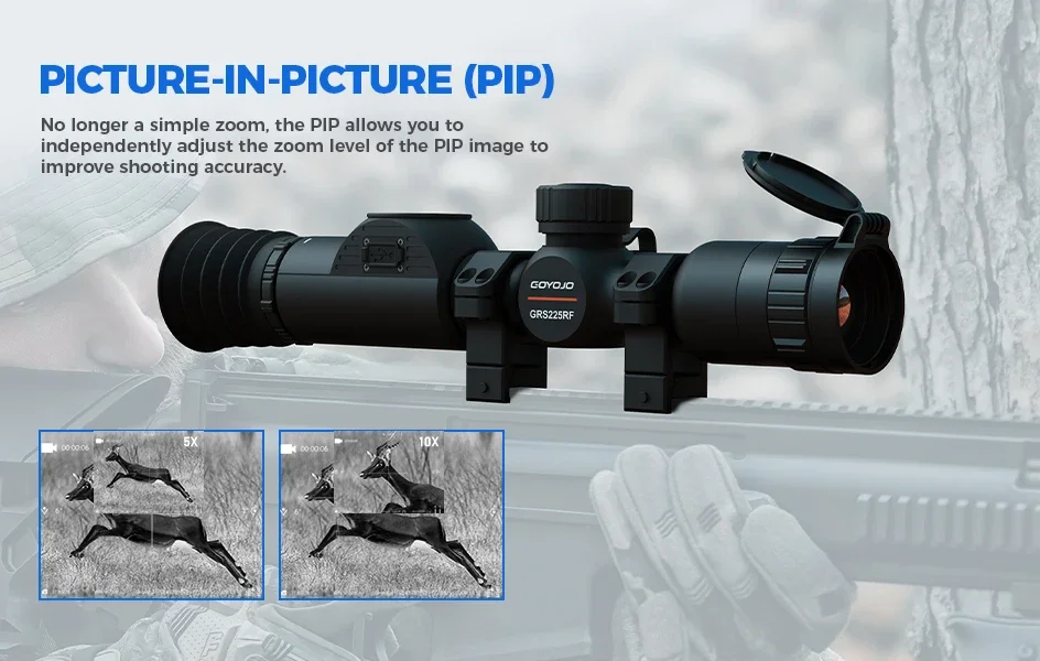 Hunting Sighting LRF Thermal Imaging Riflescope Monocular WIFI Transmission APP