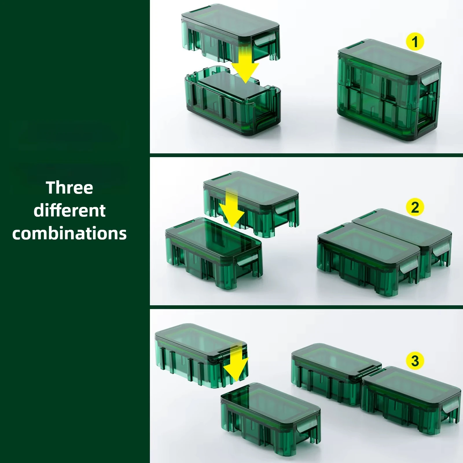 New Travel-Friendly A Freely Combinable Rubik's Cube Sealed 7-Compartment Medicine Box Sealed and Dust-proof BPA Free