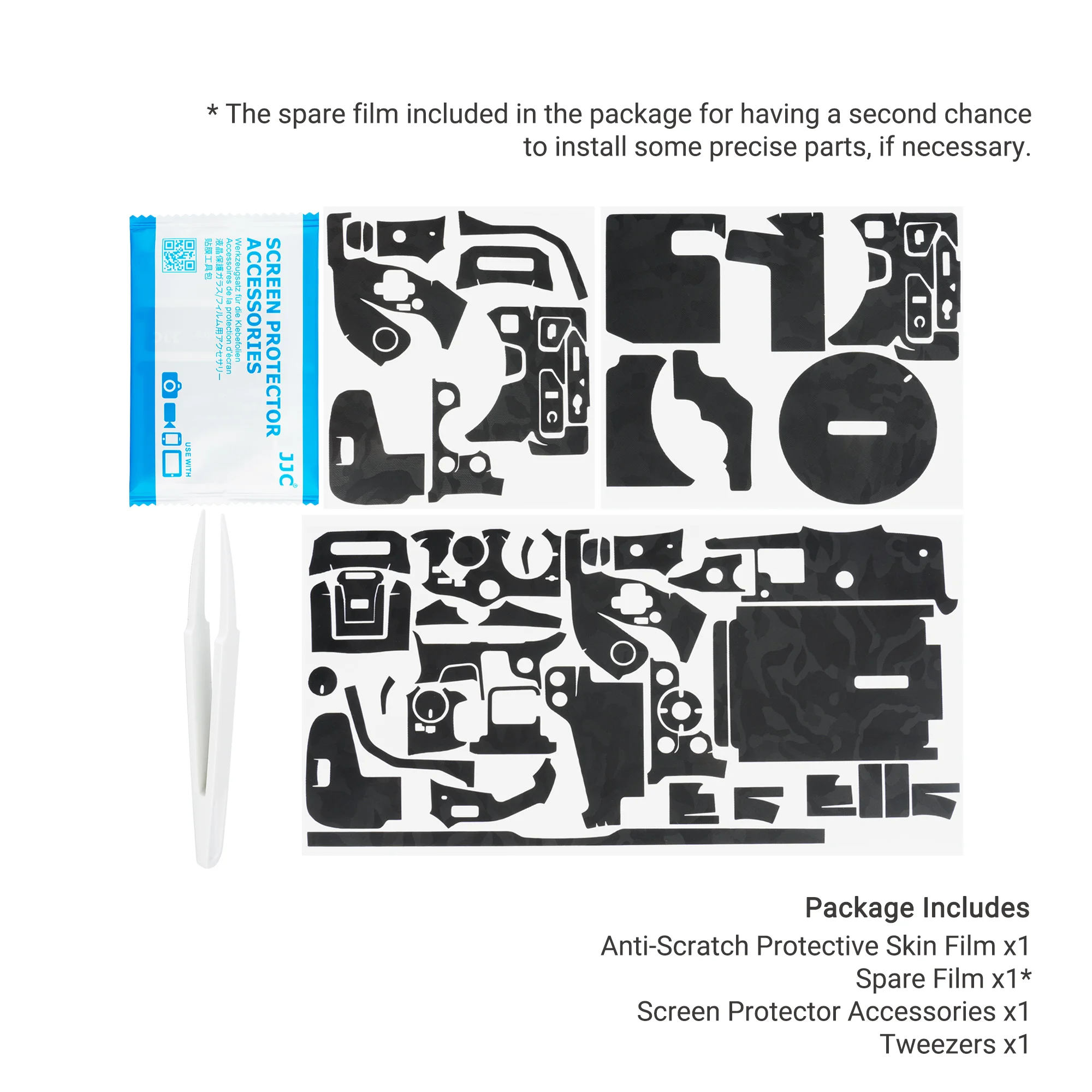 Jjc Eos r8 Corpo da Câmera Adesivo Protective Skin Film Kit para Canon Eos r8 Anti-scratch Film Câmera 3m Sticker Sombra Negra - Image 6