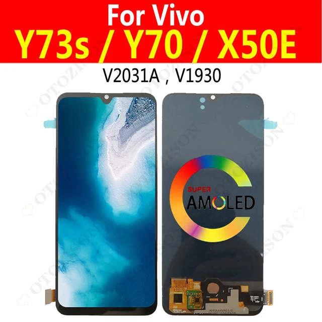 Original AMOLED Black 6.44 ” For Vivo V21 5G V2050 LCD Display Screen Touch  Digitizer Assembly Support screen fingerprint - AliExpress