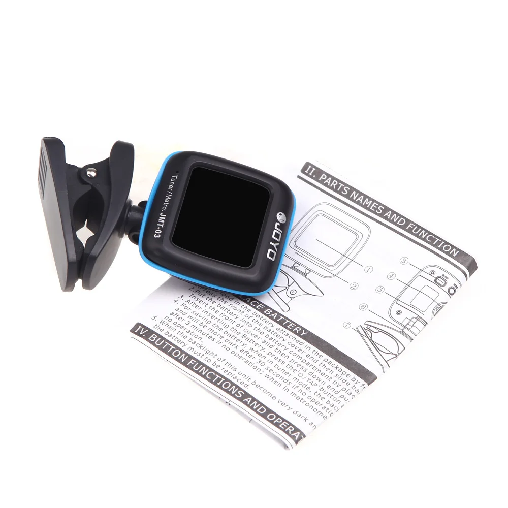 Description Picture 5 of itemJMT-03 Portable Guitar Tuner Metronome Digital Tuner Clip Mic for Chromatic Guitar Bass Ukulele Violin