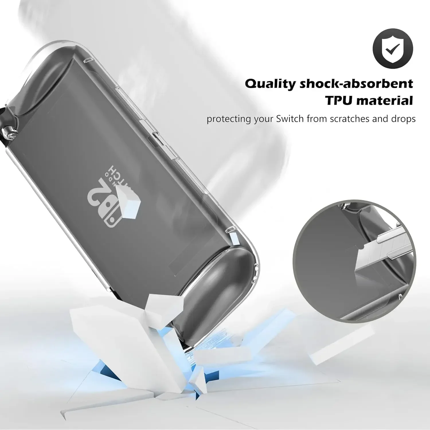 Clear TPU Soft Protective Case - Anti-Scratch and Shockproof Shell Cover