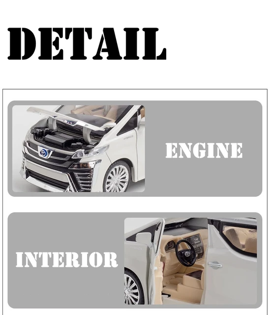 TOYOTA VELLFIRE モデルカー グレー　ストラップ　キーホルダー付き TOYOTA VELLFIRE モデルカー グレー ストラップ キーホルダー