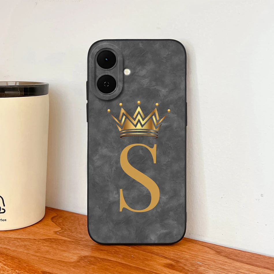 Creative Letters Soft Liquid Silicone Anti-Drop Phone Case with Camera Coverage