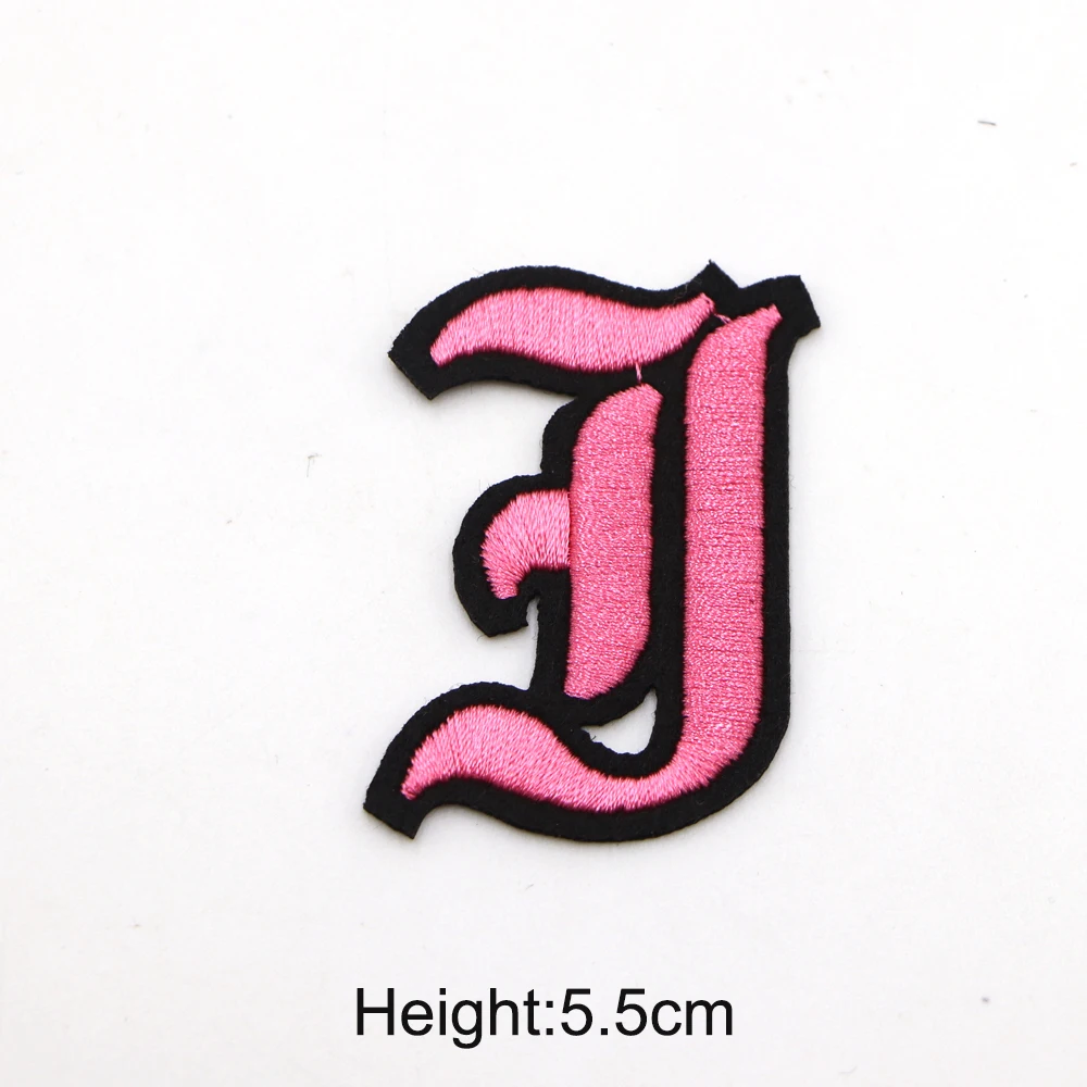 Bianriche Letters Patch Ijzer Op Patches A-Z Kleine letters Alfabet Badge Applique Naaien Patches Voor Kleding Jeans Jassen
