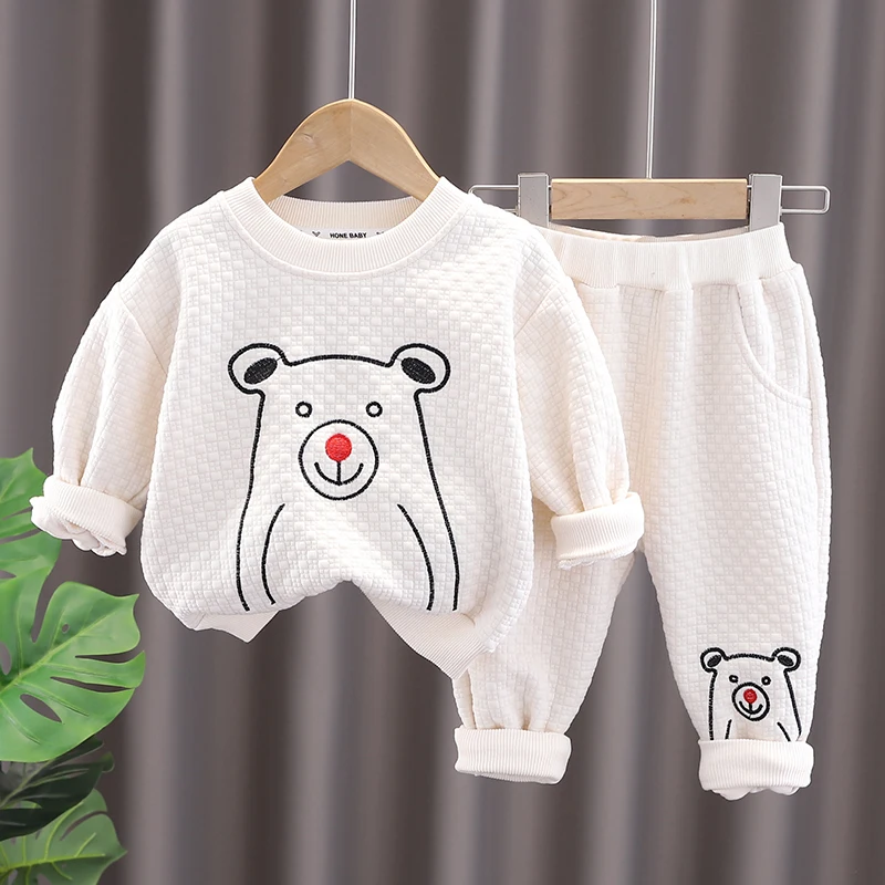 

Spring Kids Sportswear Baby Boys Clothing Sets Girls Sweatshirt Pants Cartoon 2 Pcs Suit Infant Clothes Outfits Sets 1-4 Years